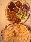 Mix Special Kebab on Naan
