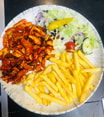 Chicken Donner with Chips