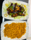 BBQ Wings with Rice